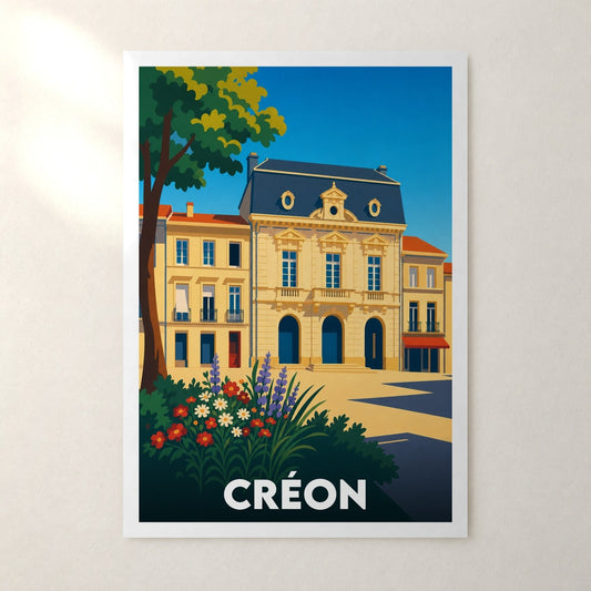 Affiche Créon – sans cadre, accrochée au mur