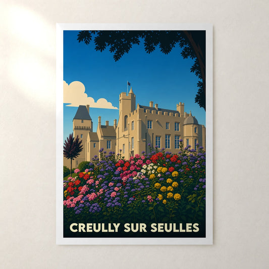 Affiche Creully sur Seulles – sans cadre, accrochée au mur