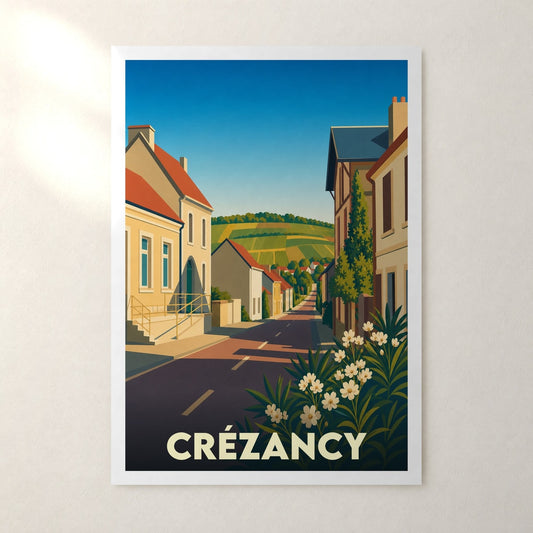 Affiche Crézancy – sans cadre, accrochée au mur