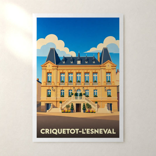 Affiche Criquetot-l'Esneval – sans cadre, accrochée au mur