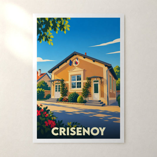 Affiche Crisenoy – sans cadre, accrochée au mur