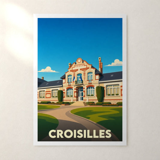 Affiche Croisilles – sans cadre, accrochée au mur