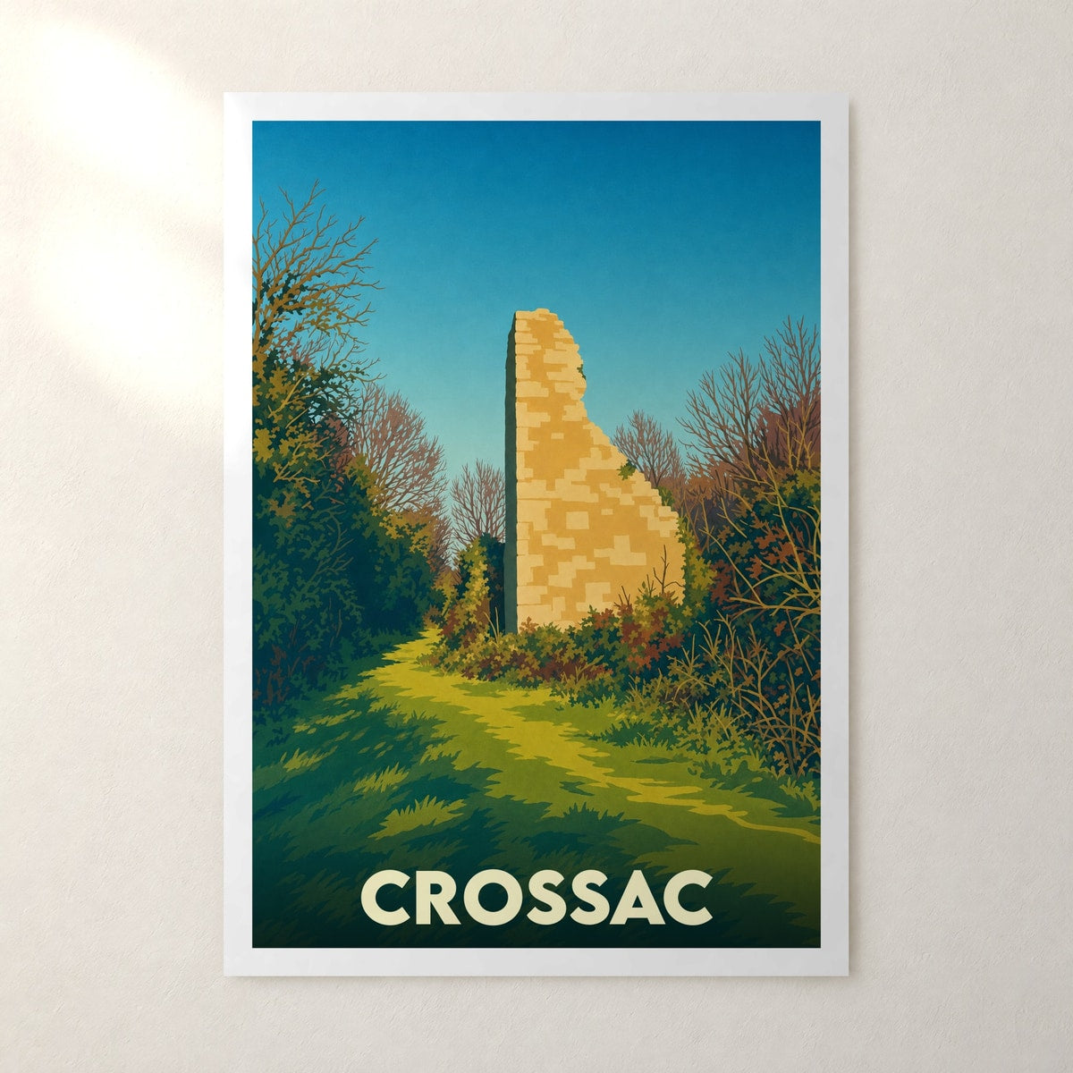 Affiche Crossac – sans cadre, accrochée au mur
