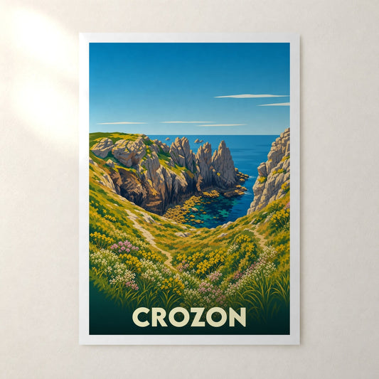 Affiche Crozon – sans cadre, accrochée au mur