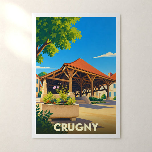 Affiche Crugny – sans cadre, accrochée au mur
