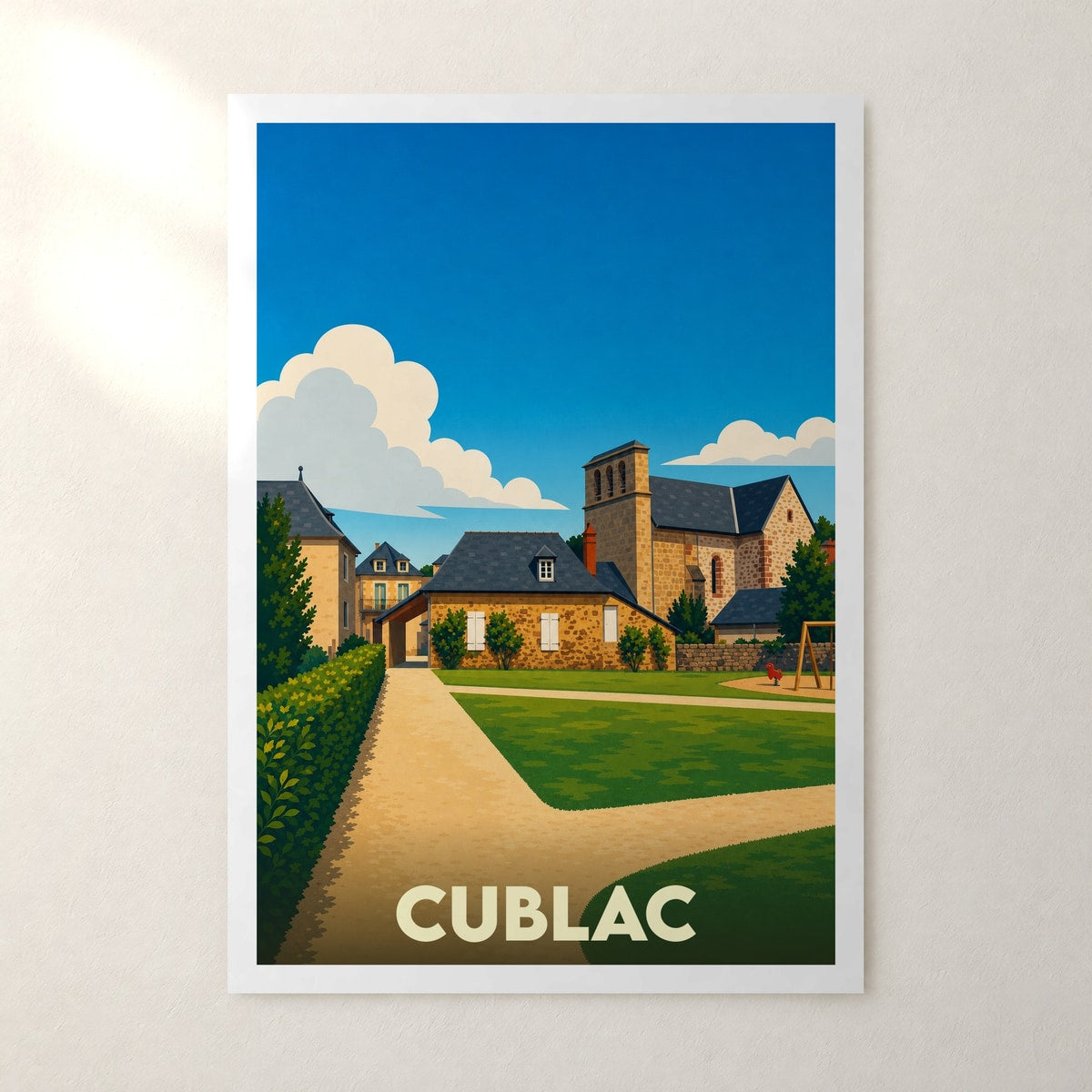 Affiche Cublac – sans cadre, accrochée au mur