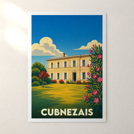 Affiche Cubnezais – sans cadre, accrochée au mur