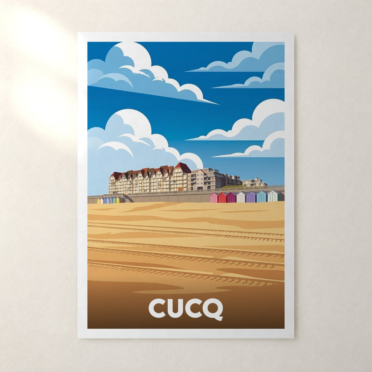 Affiche Cucq – sans cadre, accrochée au mur