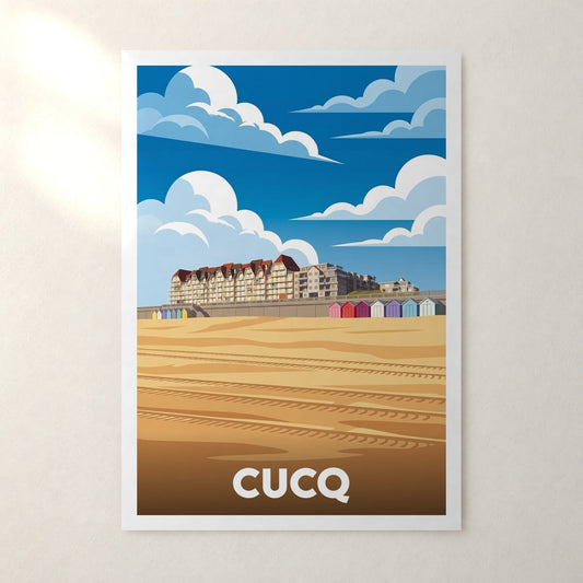 Affiche Cucq – sans cadre, accrochée au mur