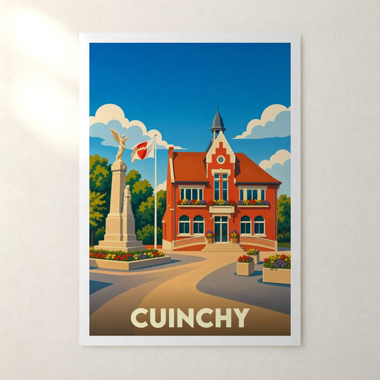 Affiche Cuinchy – sans cadre, accrochée au mur