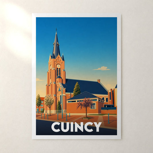 Affiche Cuincy – sans cadre, accrochée au mur