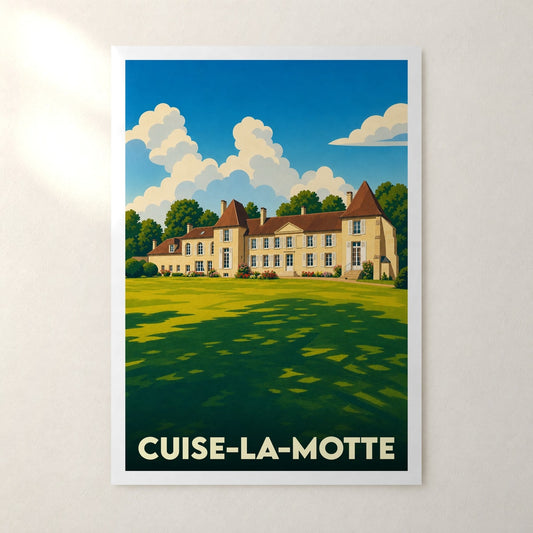 Affiche Cuise-la-Motte – sans cadre, accrochée au mur