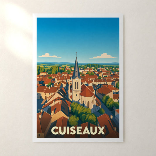 Affiche Cuiseaux – sans cadre, accrochée au mur
