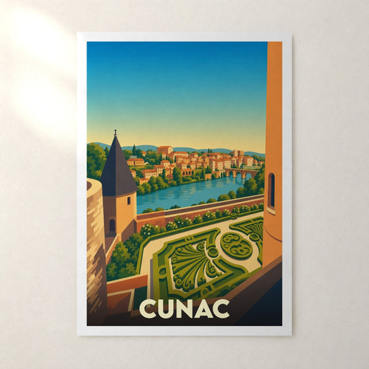 Affiche Cunac – sans cadre, accrochée au mur