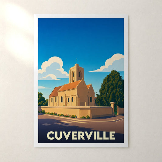 Affiche Cuverville – sans cadre, accrochée au mur