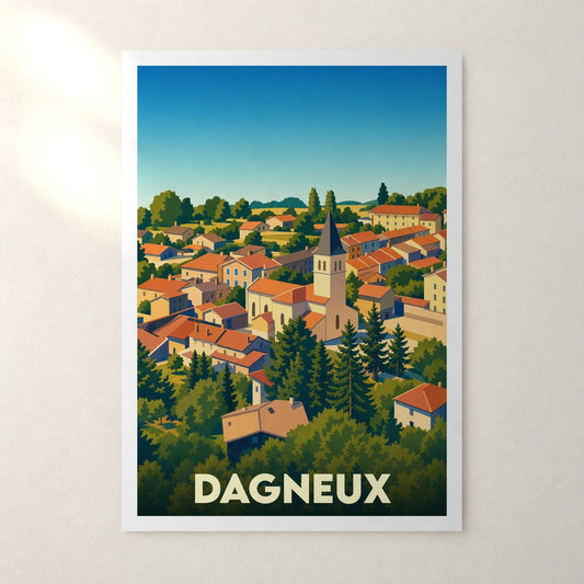 Affiche Dagneux – sans cadre, accrochée au mur
