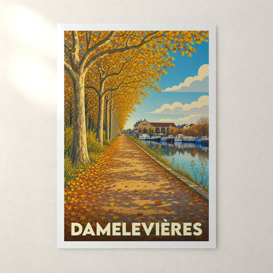 Affiche Damelevières – sans cadre, accrochée au mur