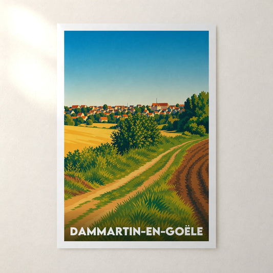 Affiche Dammartin-en-Goële – sans cadre, accrochée au mur