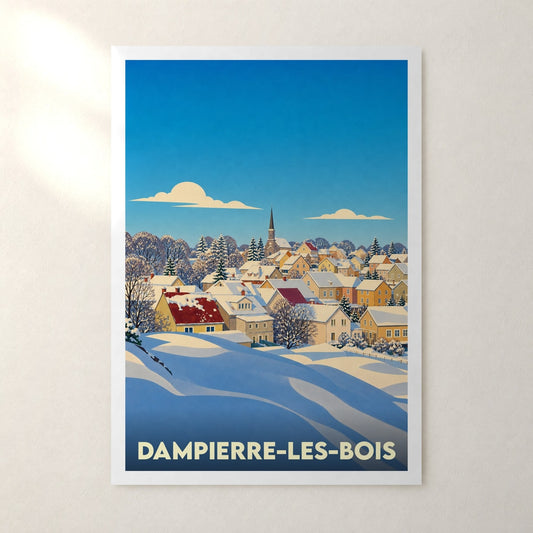 Affiche Dampierre-les-Bois – sans cadre, accrochée au mur