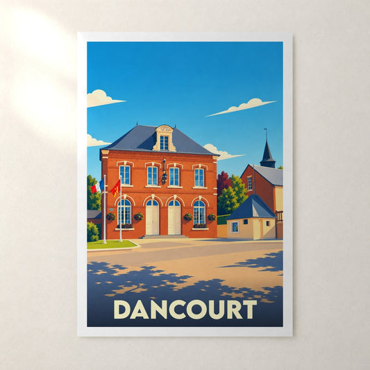 Affiche Dancourt – sans cadre, accrochée au mur