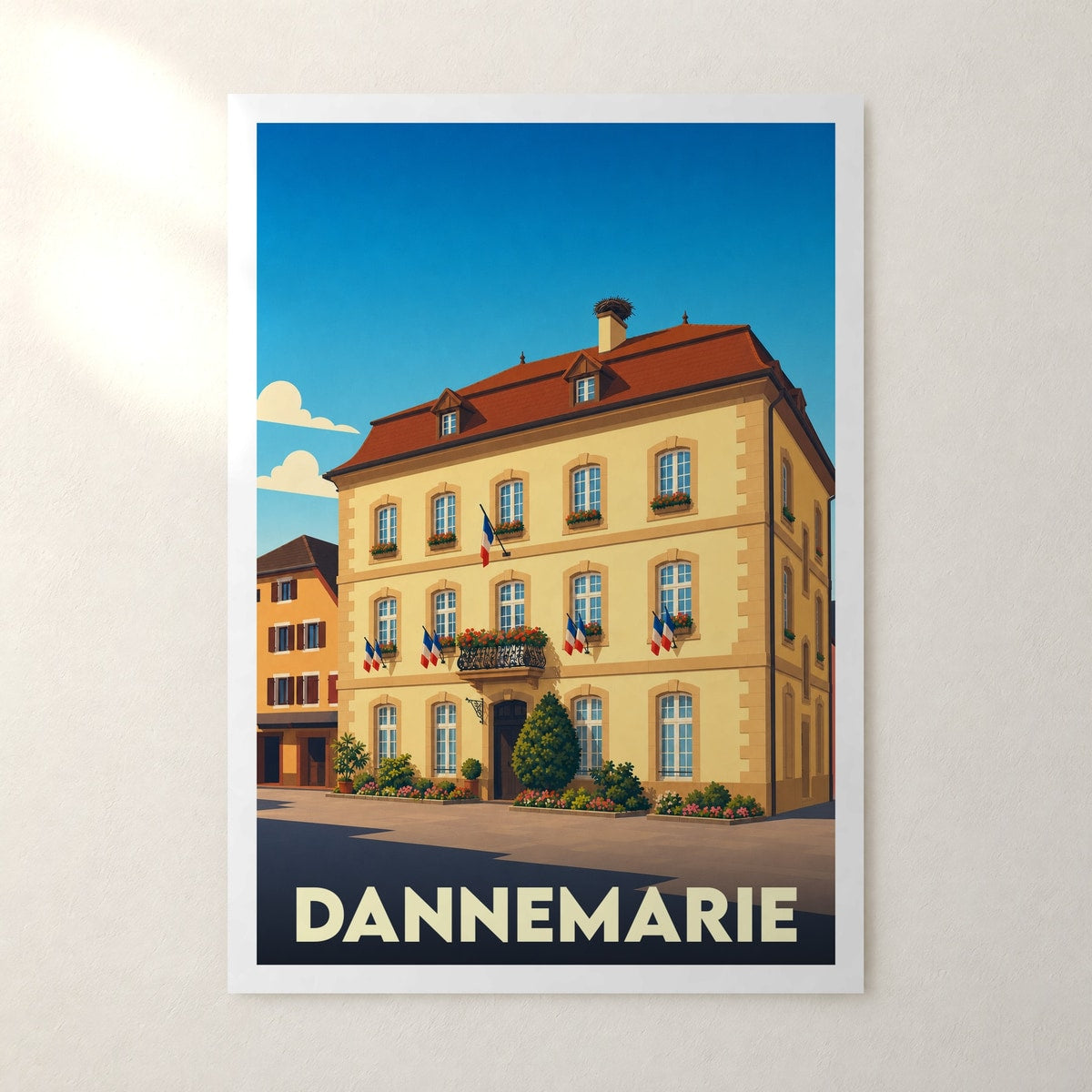 Affiche Dannemarie – sans cadre, accrochée au mur