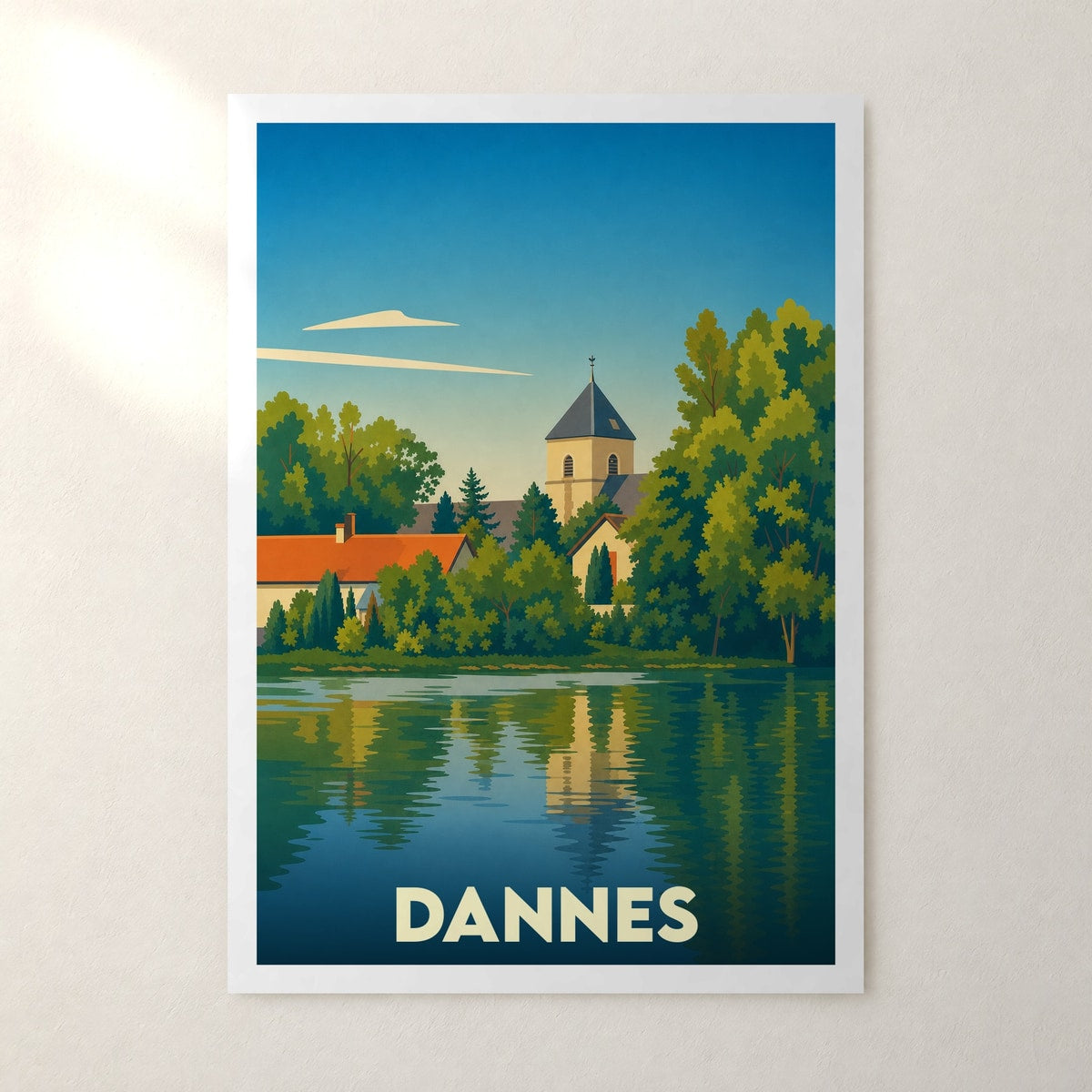 Affiche Dannes – sans cadre, accrochée au mur