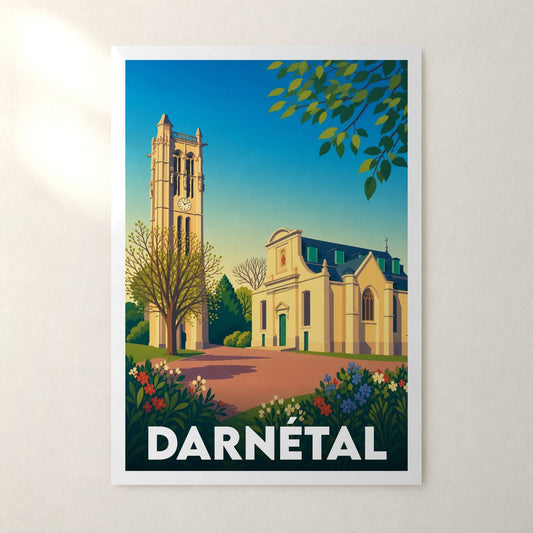 Affiche Darnétal – sans cadre, accrochée au mur