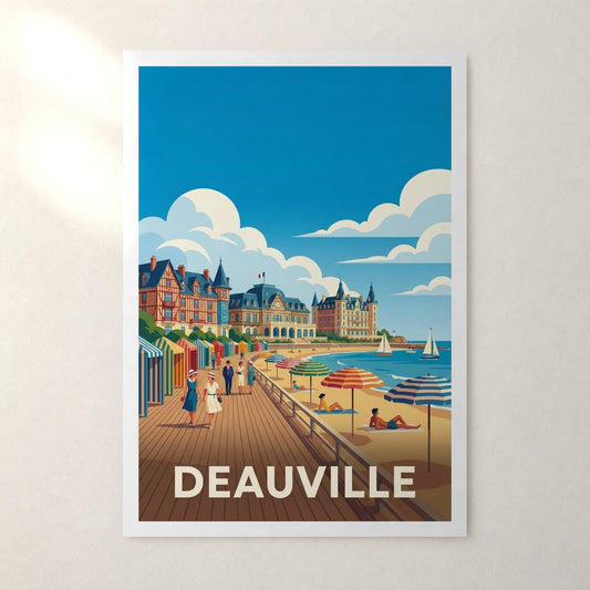 Affiche Deauville – sans cadre, accrochée au mur