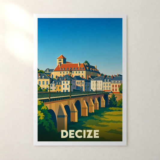Affiche Decize – sans cadre, accrochée au mur