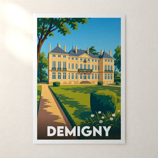 Affiche Demigny – sans cadre, accrochée au mur