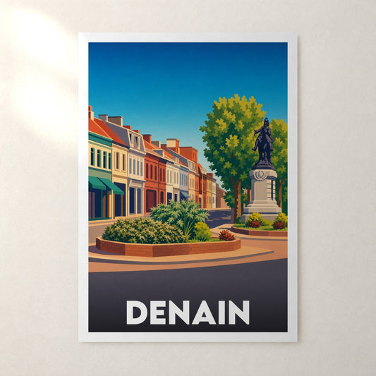 Affiche Denain – sans cadre, accrochée au mur
