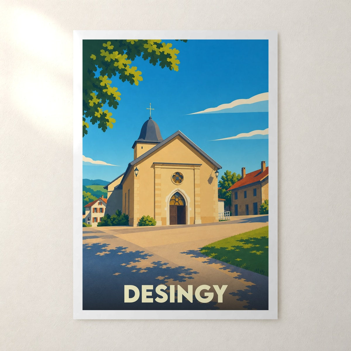 Affiche Desingy – sans cadre, accrochée au mur