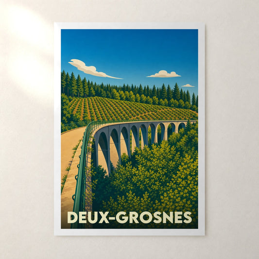 Affiche Deux-Grosnes – sans cadre, accrochée au mur