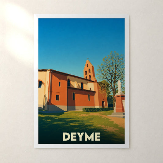Affiche Deyme – sans cadre, accrochée au mur