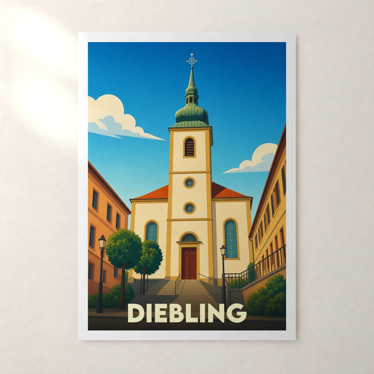 Affiche Diebling – sans cadre, accrochée au mur