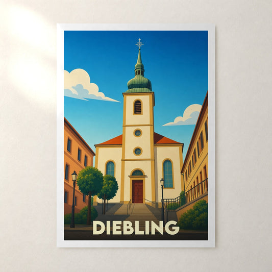 Affiche Diebling – sans cadre, accrochée au mur