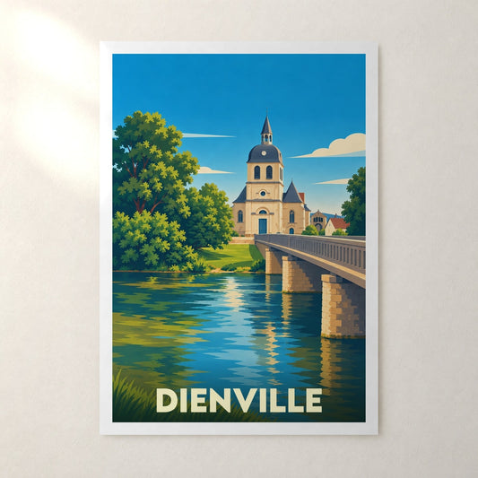 Affiche Dienville – sans cadre, accrochée au mur