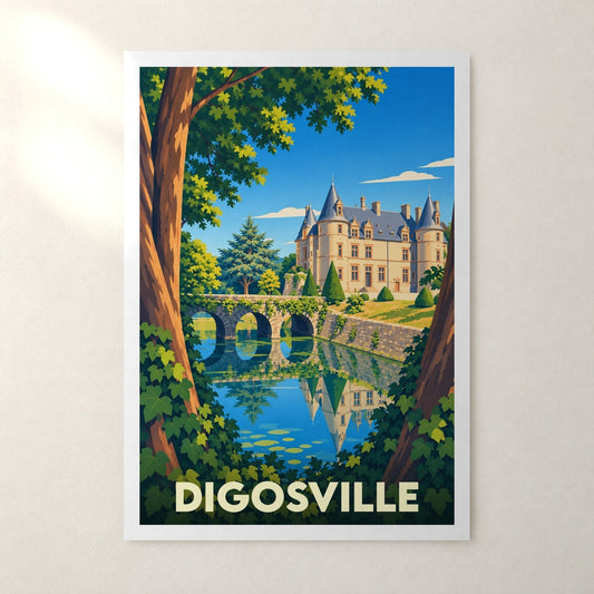 Affiche Digosville – sans cadre, accrochée au mur