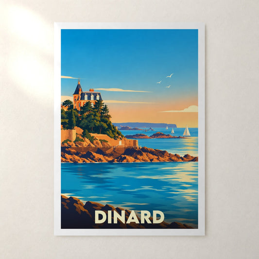Affiche Dinard – sans cadre, accrochée au mur