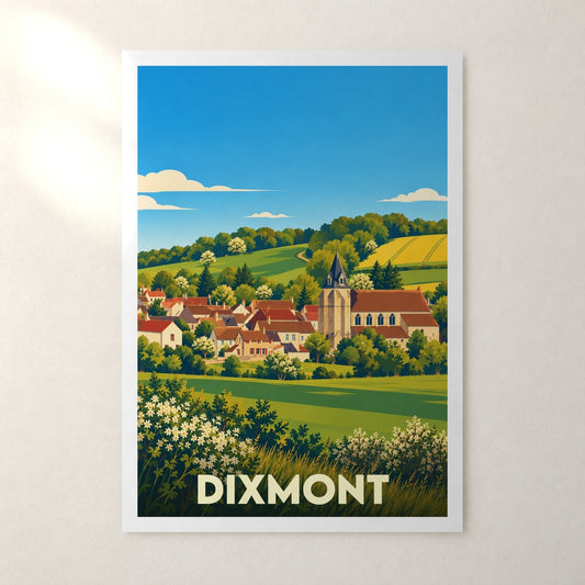 Affiche Dixmont – sans cadre, accrochée au mur