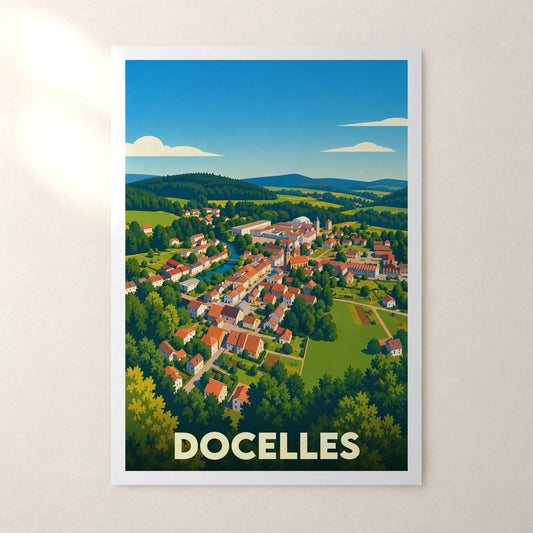 Affiche Docelles – sans cadre, accrochée au mur