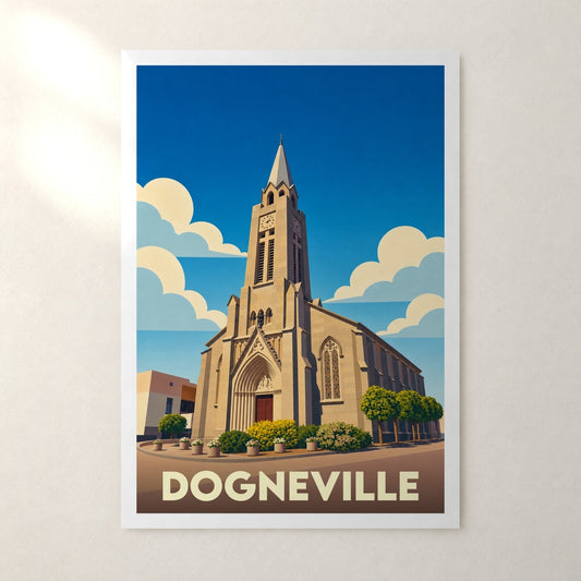 Affiche Dogneville – sans cadre, accrochée au mur