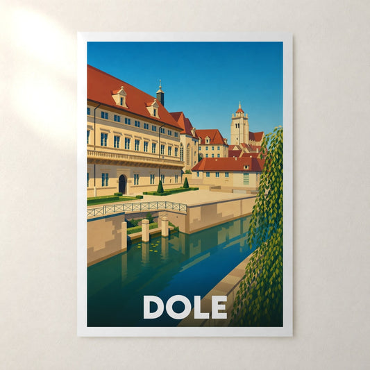 Affiche Dole – sans cadre, accrochée au mur