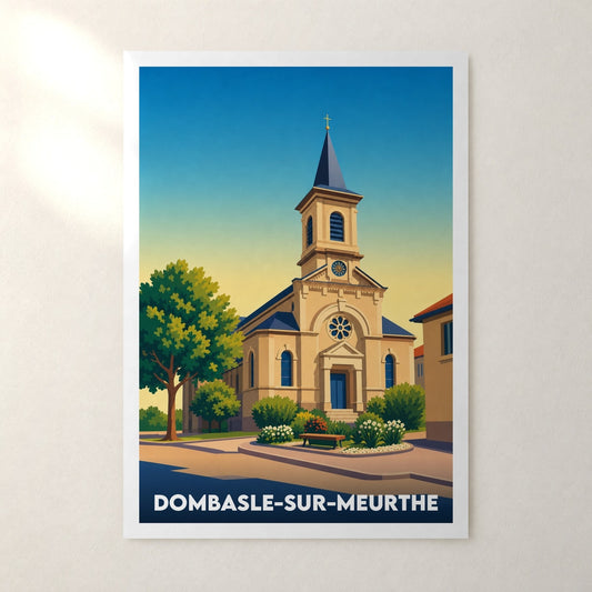 Affiche Dombasle-sur-Meurthe – sans cadre, accrochée au mur