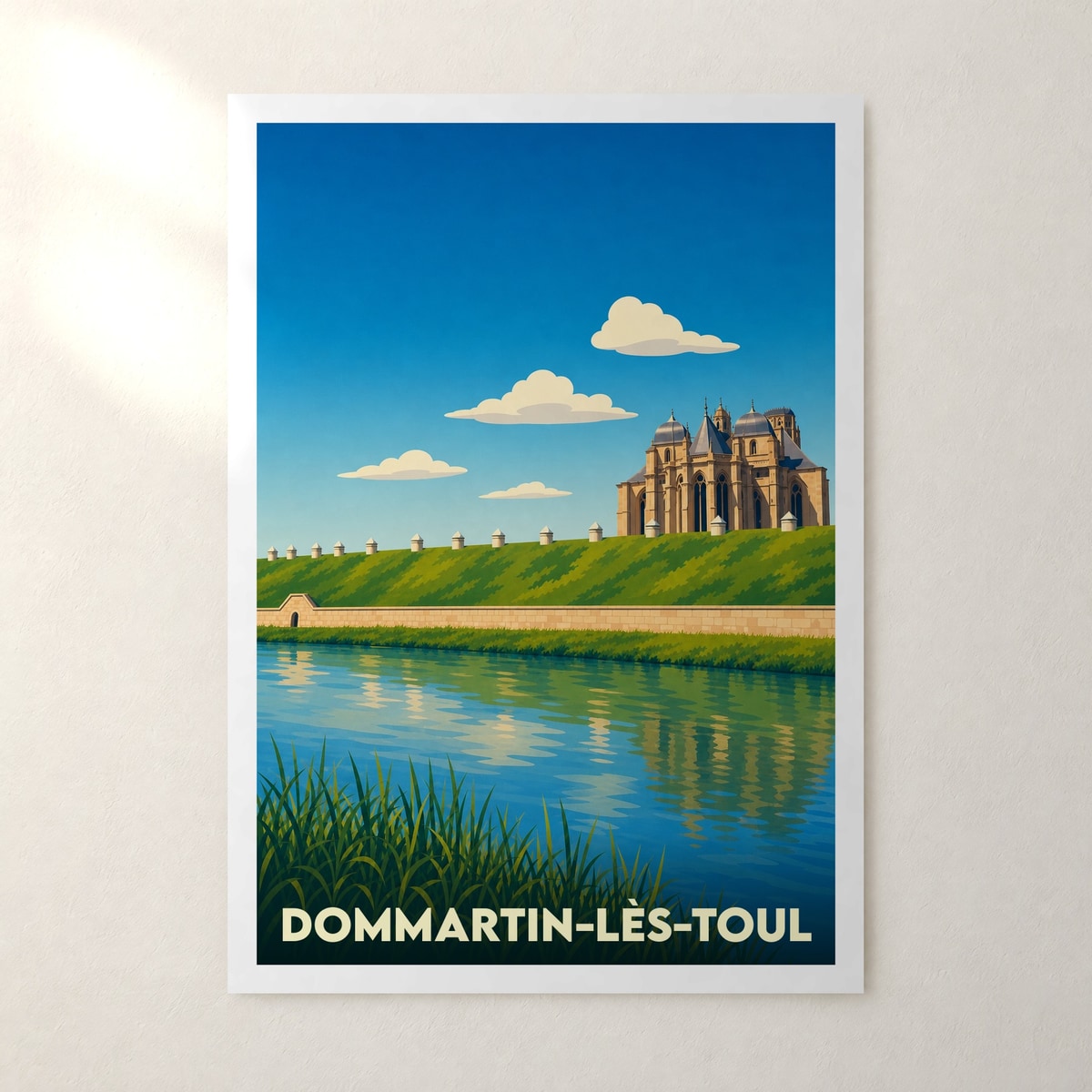 Affiche Dommartin-lès-Toul – sans cadre, accrochée au mur