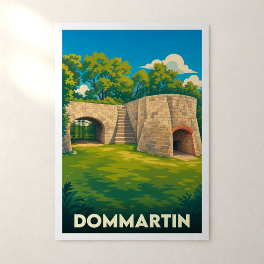 Affiche Dommartin – sans cadre, accrochée au mur