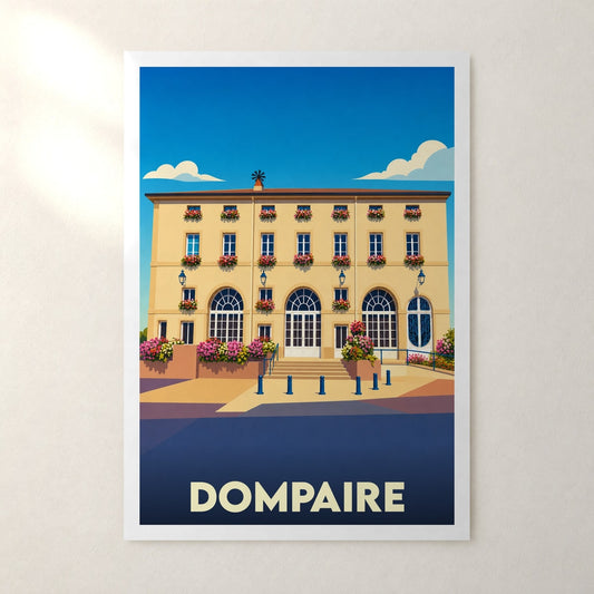 Affiche Dompaire – sans cadre, accrochée au mur