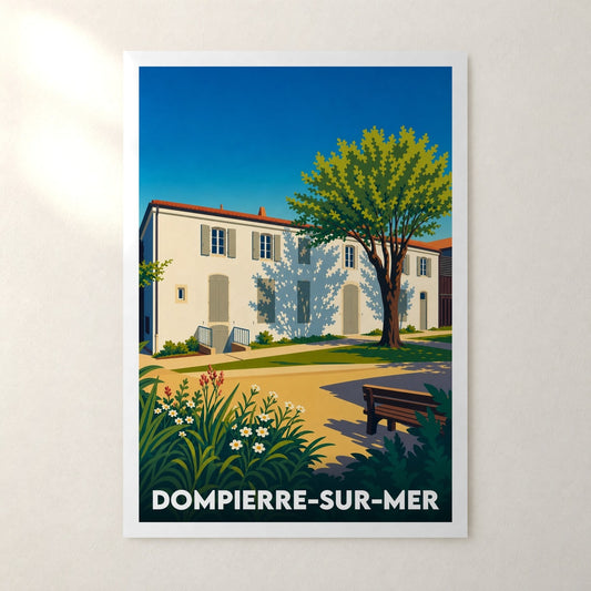 Affiche Dompierre-sur-Mer – sans cadre, accrochée au mur