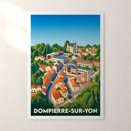 Affiche Dompierre-sur-Yon – sans cadre, accrochée au mur