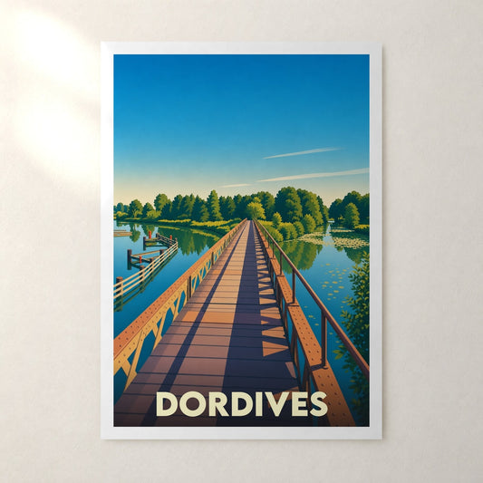 Affiche Dordives – sans cadre, accrochée au mur